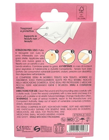 setablu compresse di garza per medicazione - 15x15cm - 8 pezzi - sterili: tuttocasashop.it: igiene e cura della persona