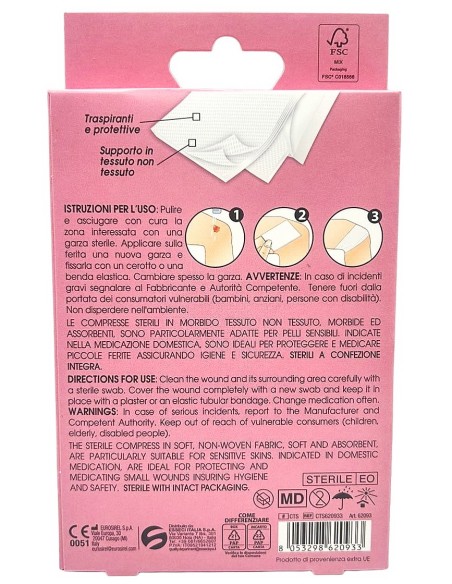 setablu compresse di garza per medicazione - 15x15cm - 8 pezzi - sterili: tuttocasashop.it: igiene e cura della persona