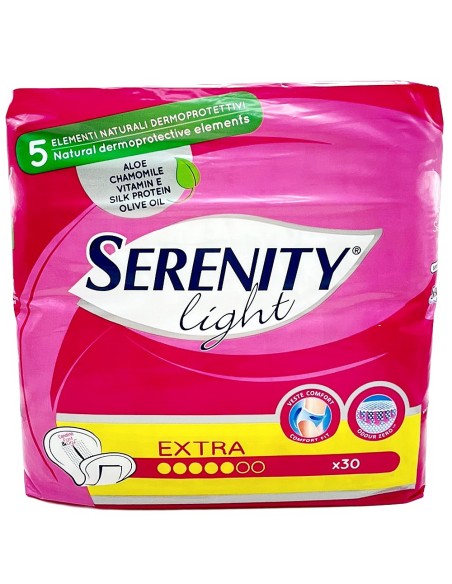 serenity light 30 assorbenti anatomici per piccole perdite di urina: tuttocasashop.it: igiene e cura della persona
