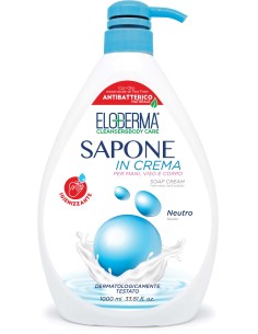 eloderma sapone in crema mani viso e corpo - 1 litro - neutro: tuttocasashop.it: igiene e cura della persona