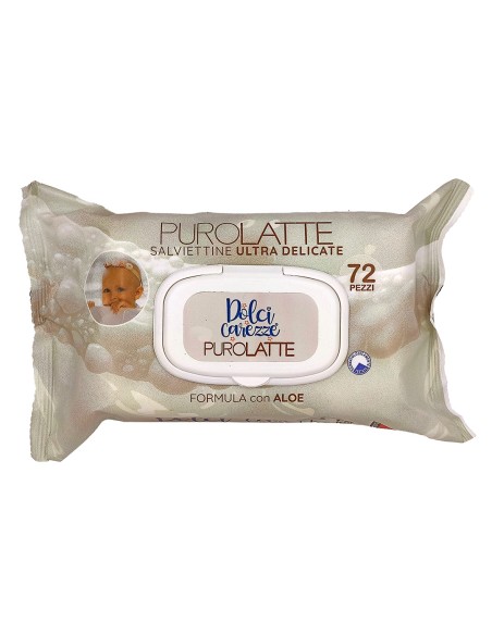 dolci carezze salviettine imbevute - 72 pezzi - pop-up - purolatte con aloe: tuttocasashop.it: igiene e cura della persona