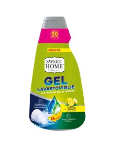 sweet home gel lavastoviglie - 1 litro - limone - brillantezza zero residui: tuttocasashop.it: pulizia e cura della casa