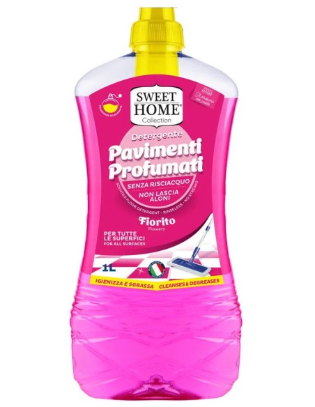 sweet home detergente pavimenti - 1 litro - fiorito: tuttocasashop.it: pulizia e cura della casa