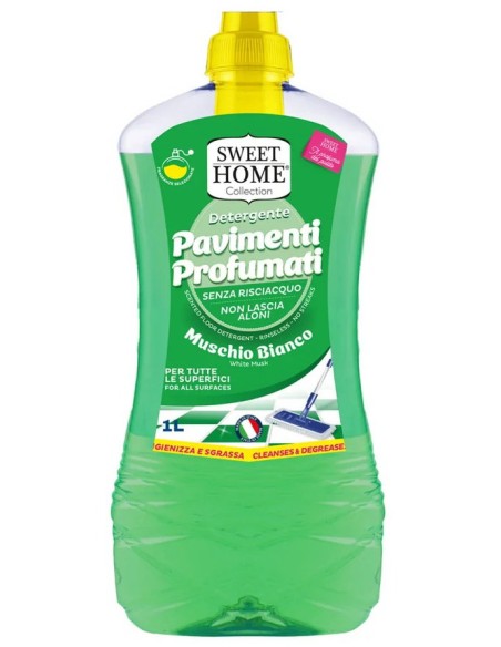 sweet home detergente pavimenti - 1 litro - muschio bianco: tuttocasashop.it: pulizia e cura della casa