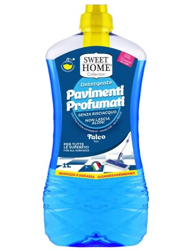 sweet home detergente pavimenti - 1 litro - talco: tuttocasashop.it: pulizia e cura della casa