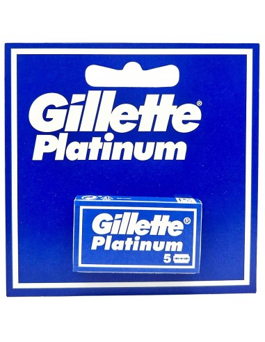 gillette platinum lame tradizionali - 5 pezzi - ricambi per rasoio classico: tuttocasashop.it: igiene e cura della persona