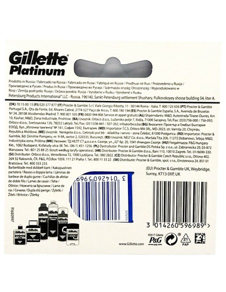 gillette platinum lame tradizionali - 5 pezzi - ricambi per rasoio classico: tuttocasashop.it: igiene e cura della persona