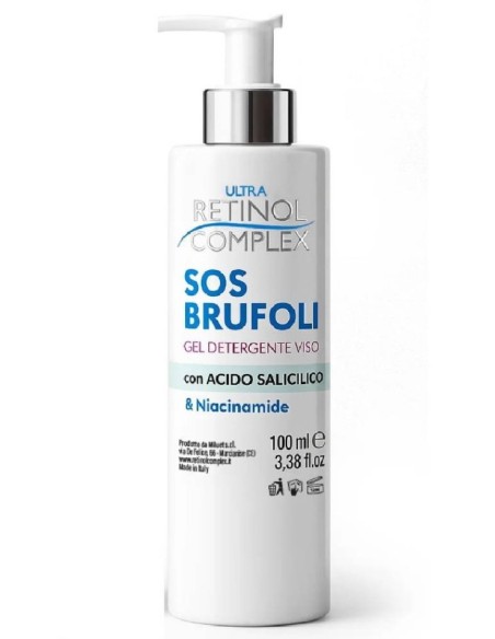 ultra retinol complex sos brufoli 100ml - detergente viso - acido salicilico: tuttocasashop.it: igiene e cura della persona