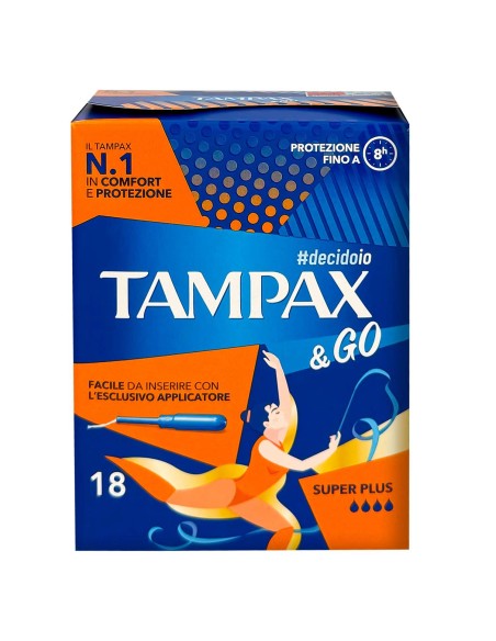 tampax &go assorbenti interni - 18 tamponi - super: tuttocasashop.it: igiene e cura della persona