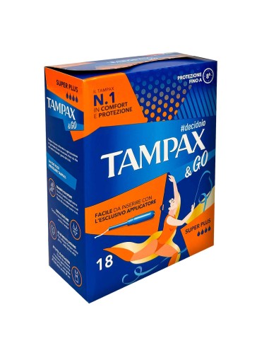 tampax &go assorbenti interni - 18 tamponi - super: tuttocasashop.it: igiene e cura della persona