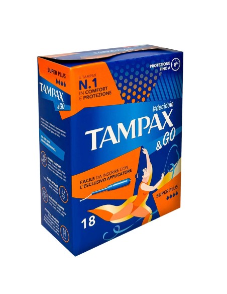 tampax &go assorbenti interni - 18 tamponi - super: tuttocasashop.it: igiene e cura della persona