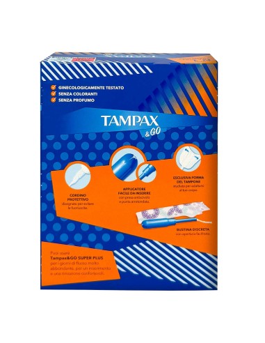 tampax &go assorbenti interni - 18 tamponi - super: tuttocasashop.it: igiene e cura della persona