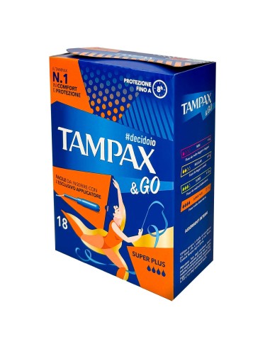 tampax &go assorbenti interni - 18 tamponi - super: tuttocasashop.it: igiene e cura della persona