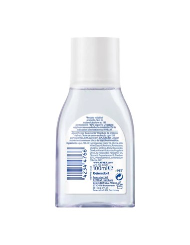 nivea acqua micellare 100ml - mini - formato viaggio: tuttocasashop.it: igiene e cura della persona