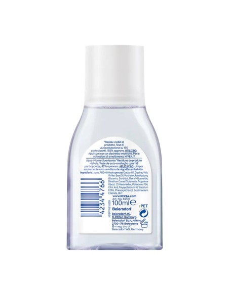 nivea acqua micellare 100ml - mini - formato viaggio: tuttocasashop.it: igiene e cura della persona