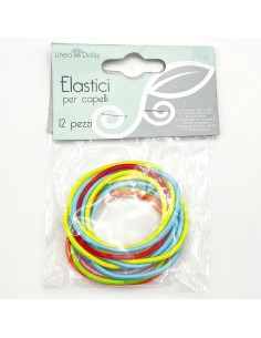 elastici capelli grandi 12pz col.ass.512: tuttocasashop.it: igiene e cura della persona