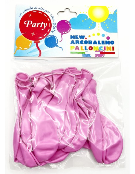 12 palloncini gonfiabili - 19x30cm - rosa - party - feste: tuttocasashop.it: carta & monouso