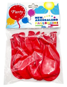 12 palloncini gonfiabili - 19x30cm - rosso - party - feste: tuttocasashop.it: carta & monouso