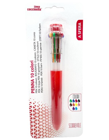 penna multicolore - 10 colori: tuttocasashop.it: altro - bazar