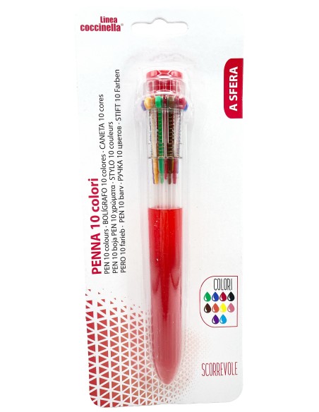 penna multicolore - 10 colori: tuttocasashop.it: altro - bazar