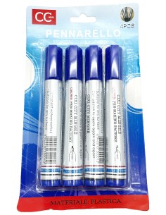 marcatori indelebili 4pz blu         768: tuttocasashop.it: altro - bazar