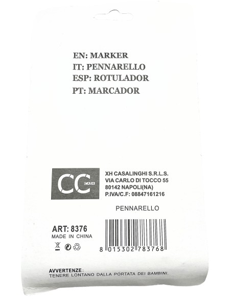 marcatori indelebili 4pz blu         768: tuttocasashop.it: altro - bazar