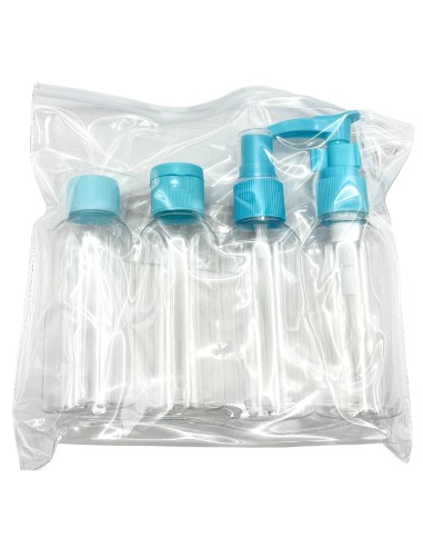 flaconi da viaggio set 4pz           866: tuttocasashop.it: igiene e cura della persona