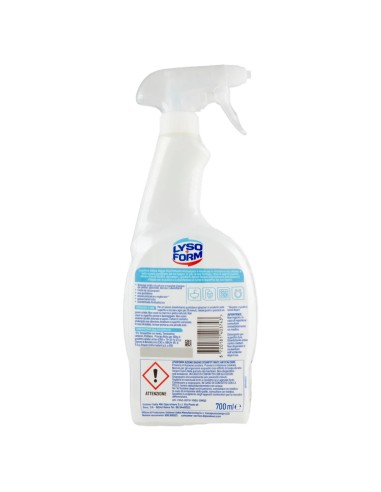 lysoform disinfettante anticalcare spray 750ml - azione bagno: tuttocasashop.it: pulizia e cura della casa