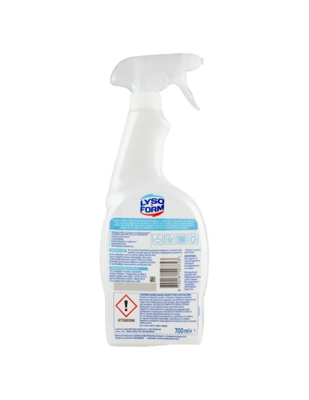 lysoform disinfettante anticalcare spray 750ml - azione bagno: tuttocasashop.it: pulizia e cura della casa