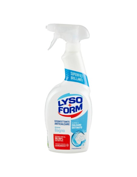 lysoform disinfettante anticalcare spray 750ml - azione bagno: tuttocasashop.it: pulizia e cura della casa