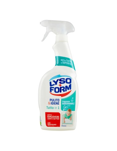 lysoform pulito&igienie tutto in 1 spray 750ml - per tutte le superfici: tuttocasashop.it: pulizia e cura della casa