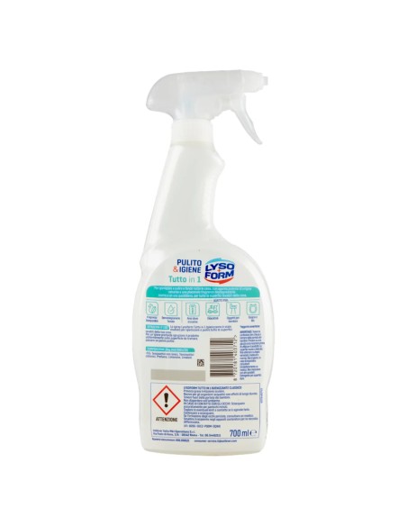 lysoform pulito&igienie tutto in 1 spray 750ml - per tutte le superfici: tuttocasashop.it: pulizia e cura della casa