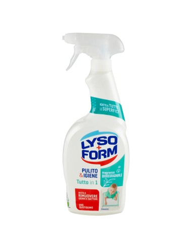 lysoform pulito&igienie tutto in 1 spray 750ml - per tutte le superfici: tuttocasashop.it: pulizia e cura della casa