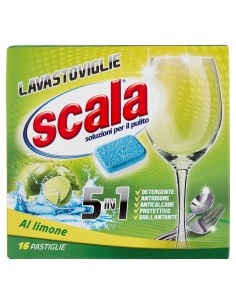 scala lavastoviglie 5in1 - 16 tabs - al limone: tuttocasashop.it: pulizia e cura della casa