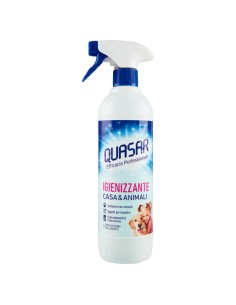 quasar detergente spray - 580ml - igienizzante casa e animali: tuttocasashop.it: pulizia e cura della casa