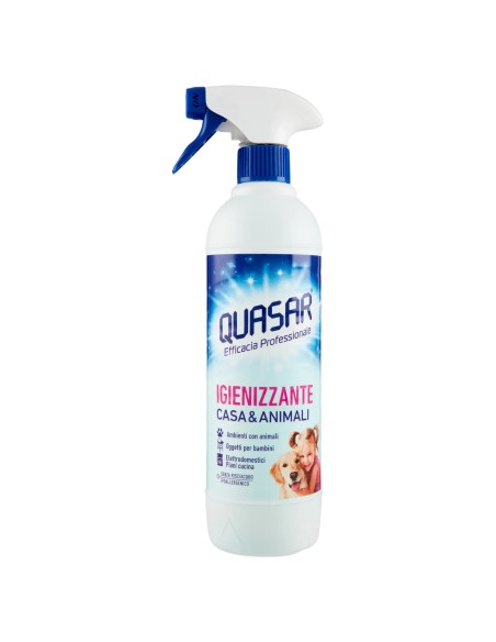 quasar detergente spray - 580ml - igienizzante casa e animali: tuttocasashop.it: pulizia e cura della casa