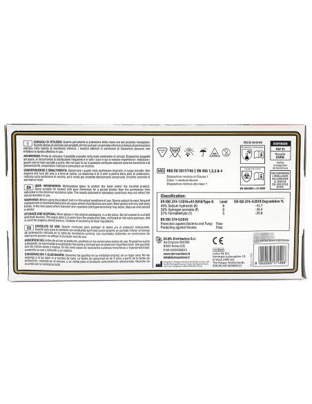 derma 100 guanti monouso in nitrile neri - non talcati - taglia piccola s 7: tuttocasashop.it: pulizia e cura della casa