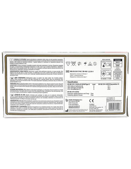 derma 100 guanti monouso in nitrile neri - non talcati - taglia xl 10: tuttocasashop.it: pulizia e cura della casa