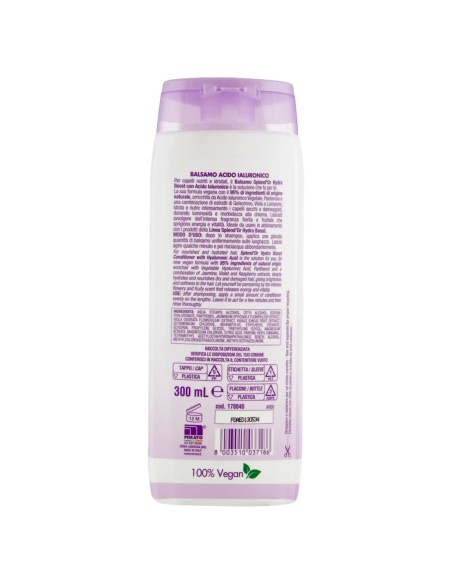 splend'or balsamo per capelli 300ml - acido ialuronico - capelli secchi: tuttocasashop.it: igiene e cura della persona
