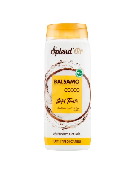 splend'or balsamo per capelli 300ml - cocco - soft touch morbidezza naturale: tuttocasashop.it: igiene e cura della persona