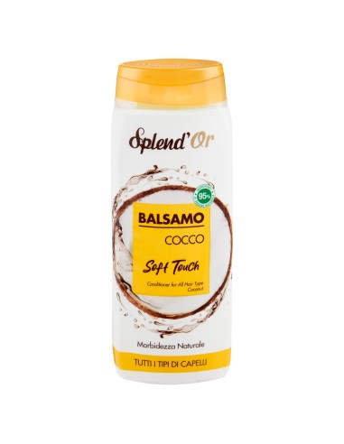 splend'or balsamo per capelli 300ml - cocco - soft touch morbidezza naturale: tuttocasashop.it: igiene e cura della persona