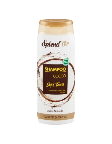 splend'or shampoo 300ml - vitalita' naturale - cocco - soft touch: tuttocasashop.it: igiene e cura della persona
