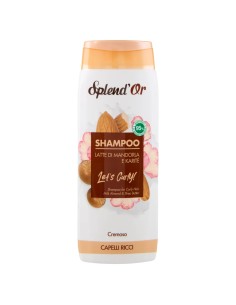 splend'or shampoo 300ml - cremoso latte di madorla e karite - capelli ricci: tuttocasashop.it: igiene e cura della persona