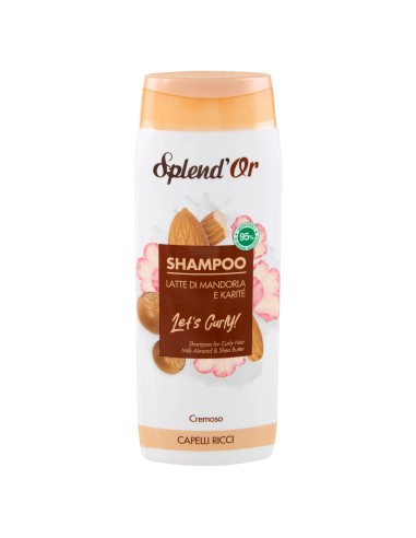 splend'or shampoo 300ml - cremoso latte di madorla e karite - capelli ricci: tuttocasashop.it: igiene e cura della persona
