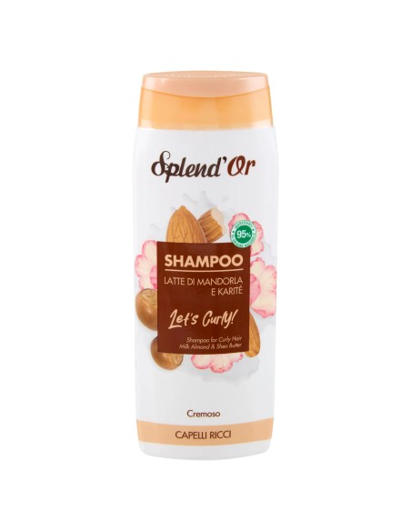 splend'or shampoo 300ml - cremoso latte di madorla e karite - capelli ricci: tuttocasashop.it: igiene e cura della persona