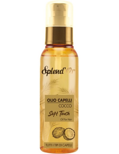 splend'or olio 100ml - cocco - soft touch - per tutti i tipi di capelli: tuttocasashop.it: igiene e cura della persona