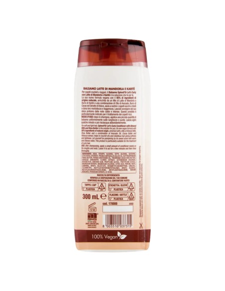 splend'or balsamo per capelli 300ml - nutriente latte di mandorla e karite: tuttocasashop.it: igiene e cura della persona