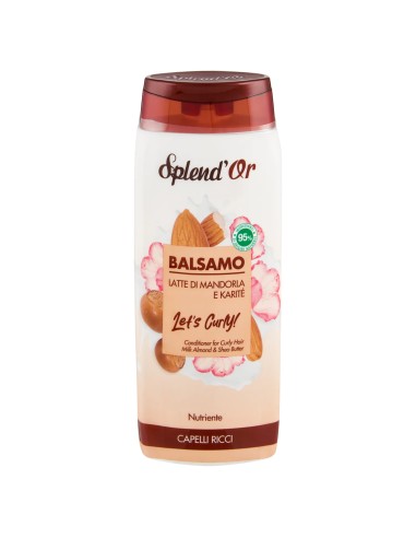 splend'or balsamo per capelli 300ml - nutriente latte di mandorla e karite: tuttocasashop.it: igiene e cura della persona