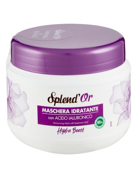 splend'or maschera per capelli 500ml idratante acido ialuronico hydra boost: tuttocasashop.it: igiene e cura della persona