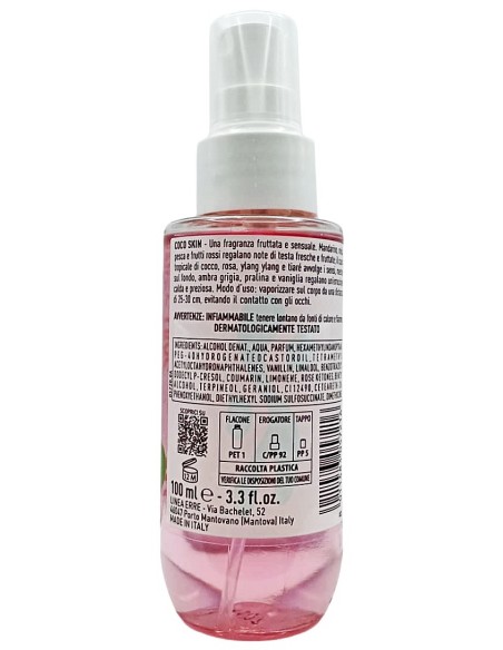 giardino dei sensi acqua corpo profumata - 100ml - coco skin: tuttocasashop.it: igiene e cura della persona